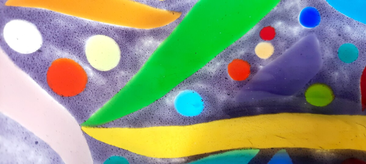 Purple multicoloured bowl - Image 5