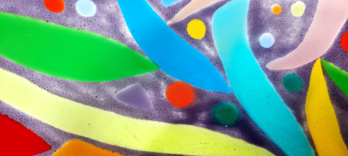 Purple multicoloured bowl - Image 7