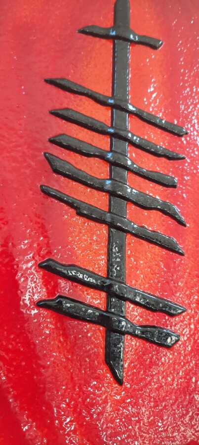 Ogham 'Grá - Love' Framed Fused Glass - Image 3