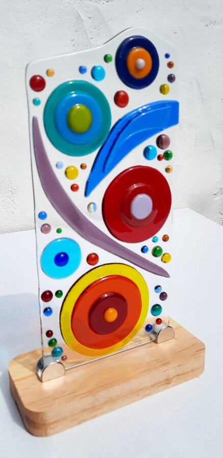 Life's Journey, fused glass panel - Image 6