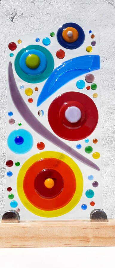 Life's Journey, fused glass panel - Image 8